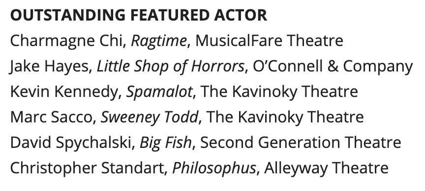 Artie Awards Nominations