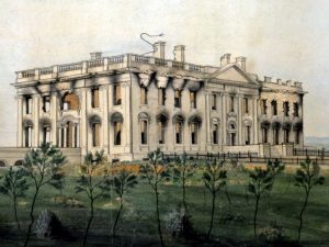 Charred White House