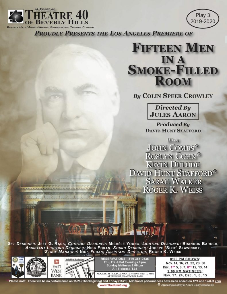 Fifteen Men Poster Theatre40