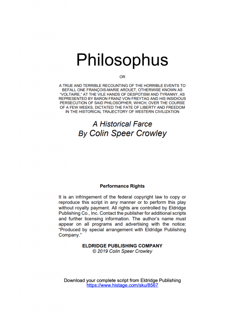 "Philosophus" Script Preview