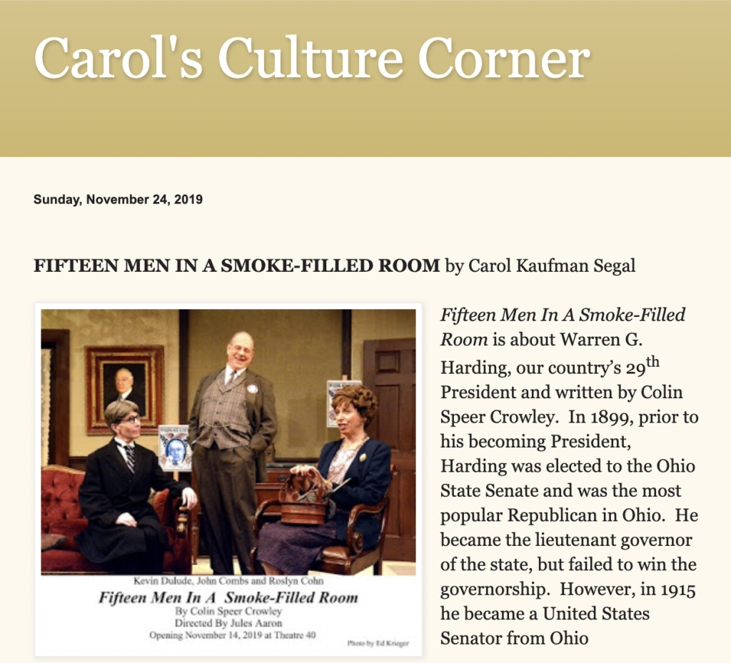  Carol Segal "Fifteen Men" Review